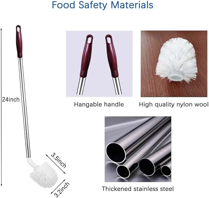 Stainless Steel Water Bottle Cleaning Brush