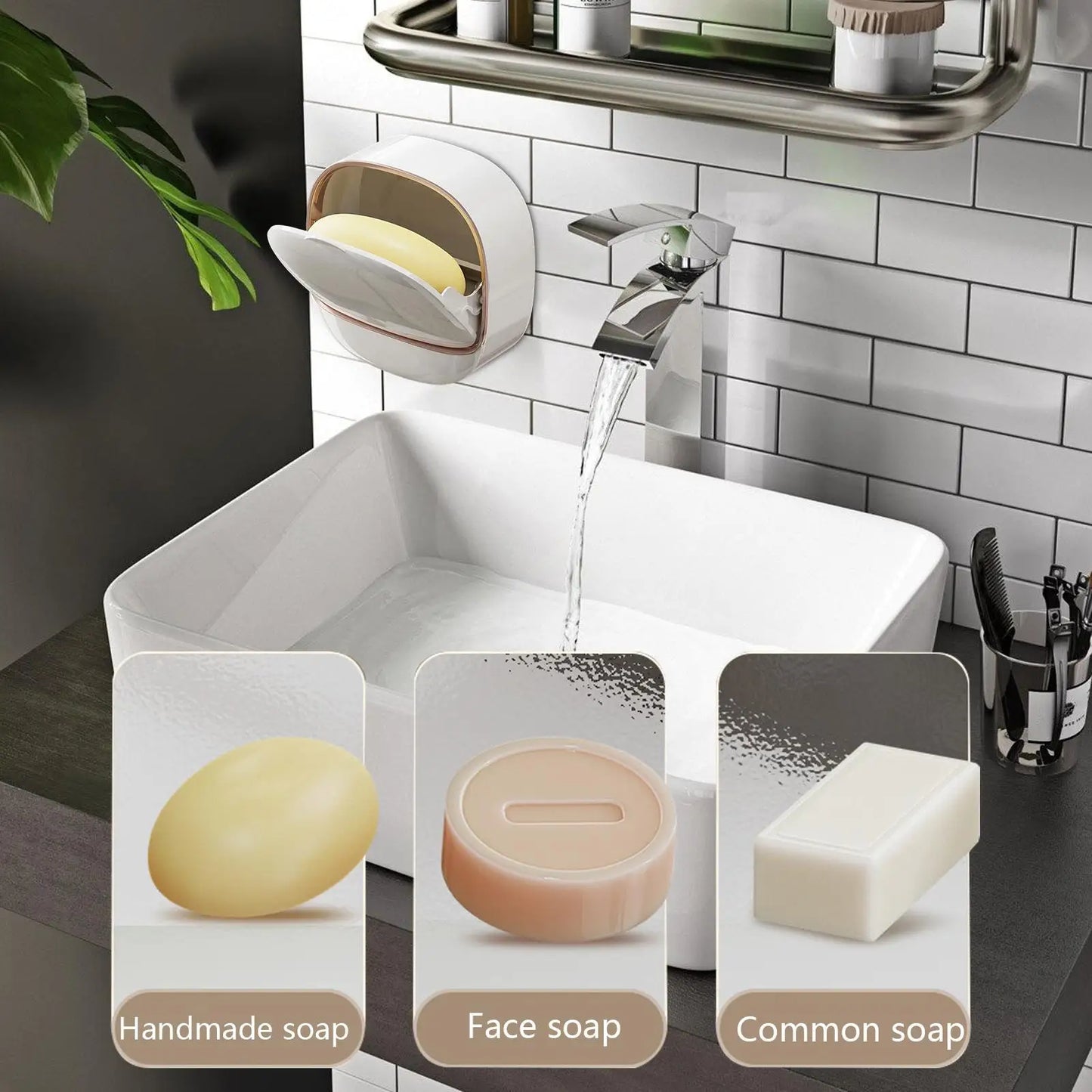 Soap Holder with drainage tray